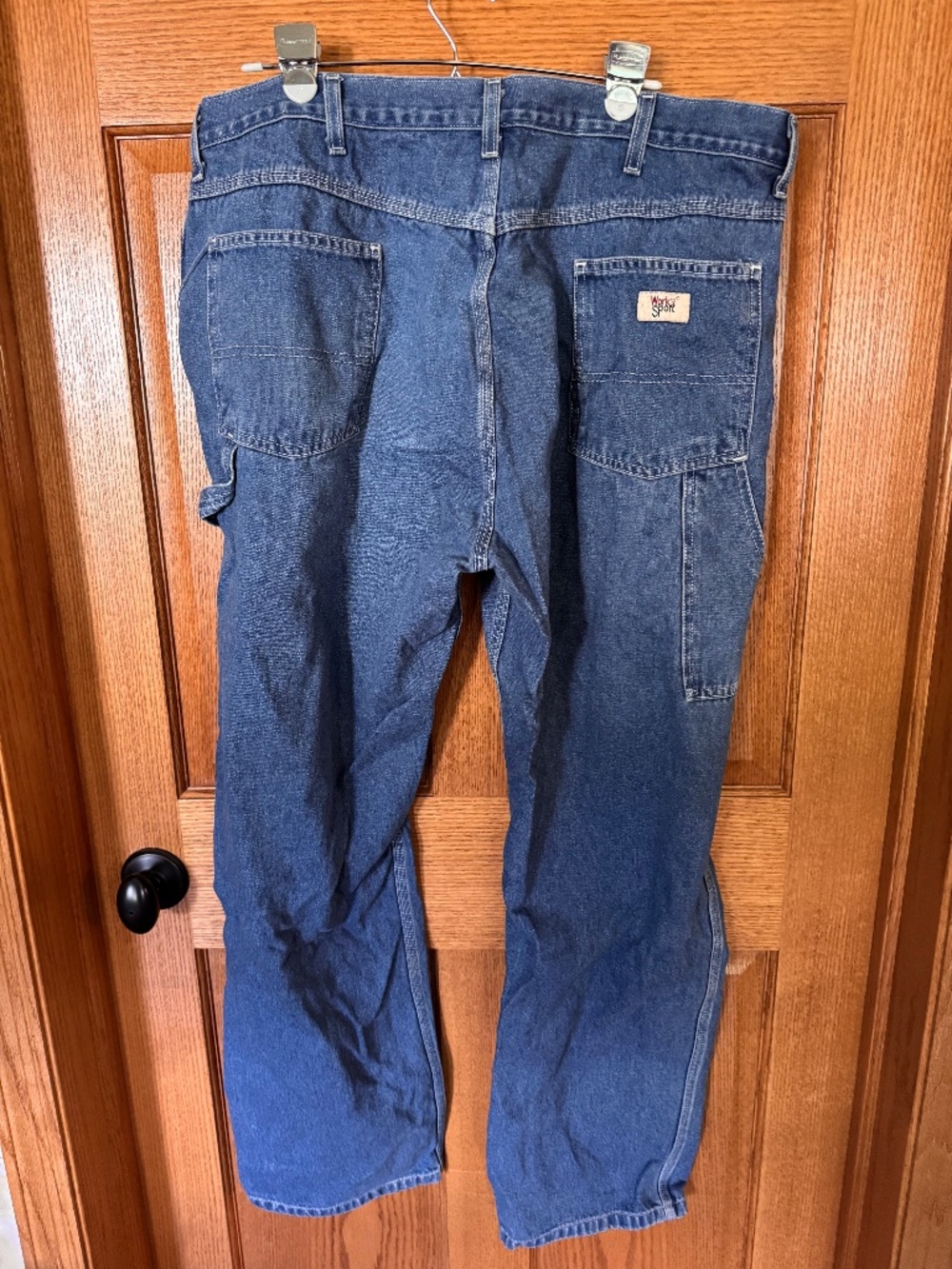 Vintage 1990's Mens Work n Sport Relaxed Fit Carpenter Jeans Size 42x32.